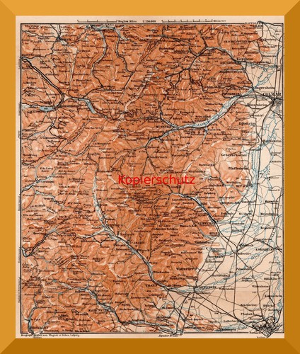 Die vogesen histor karte von - vogesen,