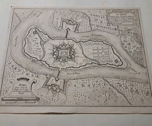 1700 plan des fort louis - plan,
