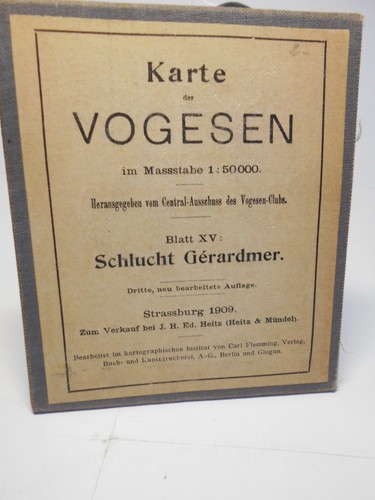 Karte der vogesen blatt xv - karte, vogesen;