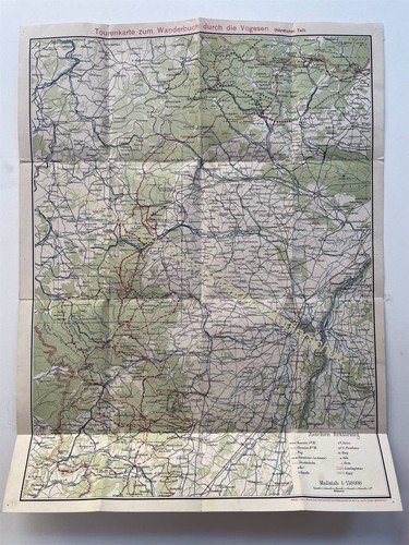 Orig karte landkarte elsass - orig.,