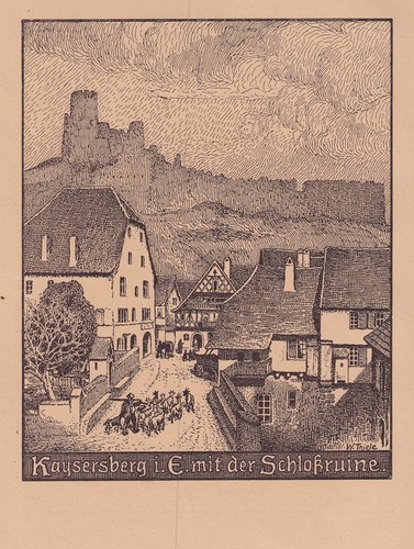 Kaysersberg elsass mit der - kaysersberg, im