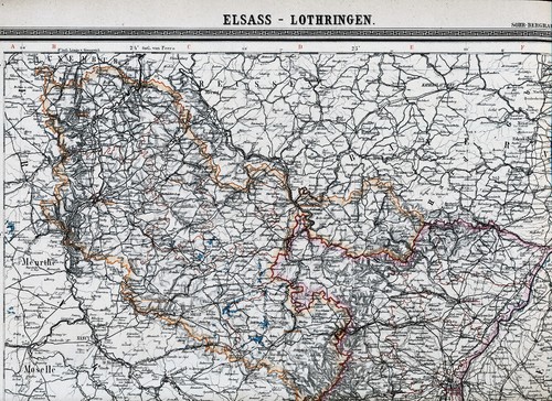 Provinz elsass lothringen - elsass-lothringen, 1888