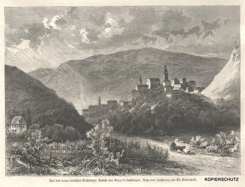 Ansicht von gorze in - "ansicht,