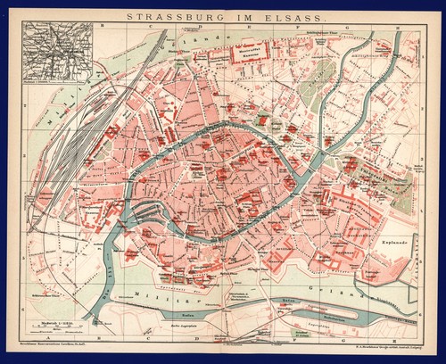 Stadtplan anno 1899 - ,