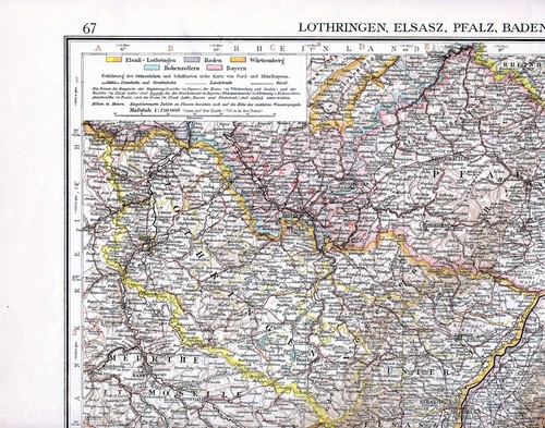 Alsace lorraine pfalz - alsace, baden