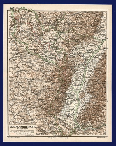 Elsass lothringen landkarte - elsass,