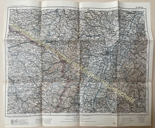Alte landkarte karte 45x53cm - alte,