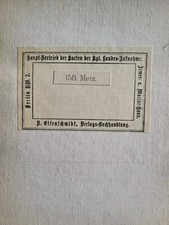 Kartenblatt Nr. 158 Metz