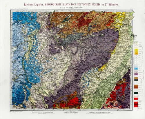 Geologische karte deutsches - geologische,